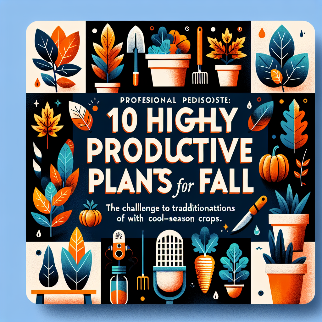10 highly productive plants for fall