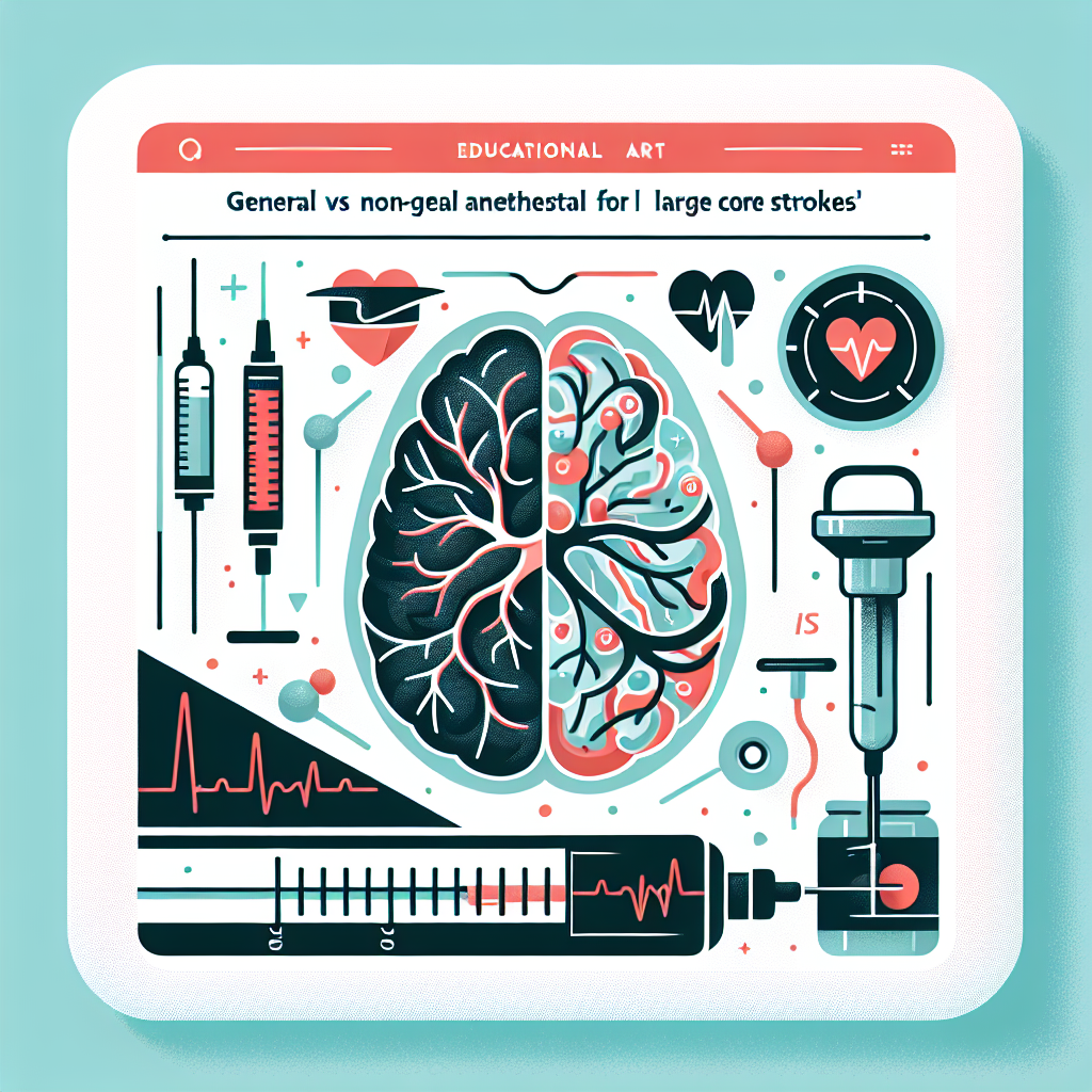 General vs Nongeneral Anesthesia for EVT in Patients With Large Core Strokes